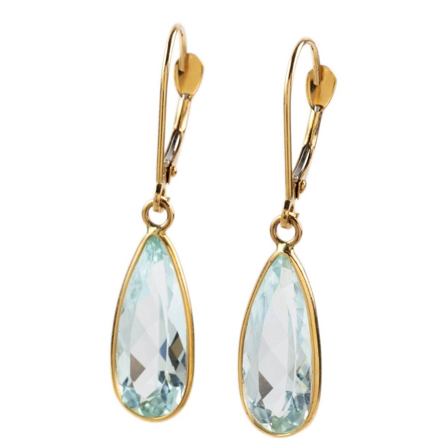 Gem Shopping Cut By Ben Aquamarine Earrings In 14K | Aquamarine