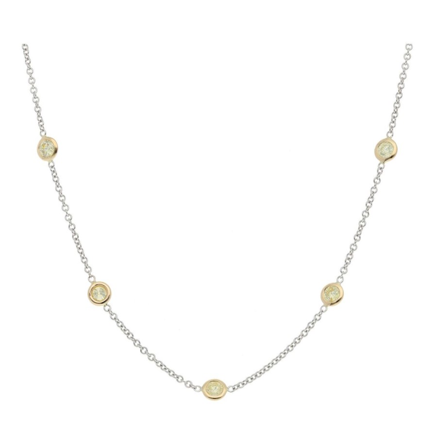 Gem Shopping Cut By Ben Diamond Necklace In 14K | Diamond