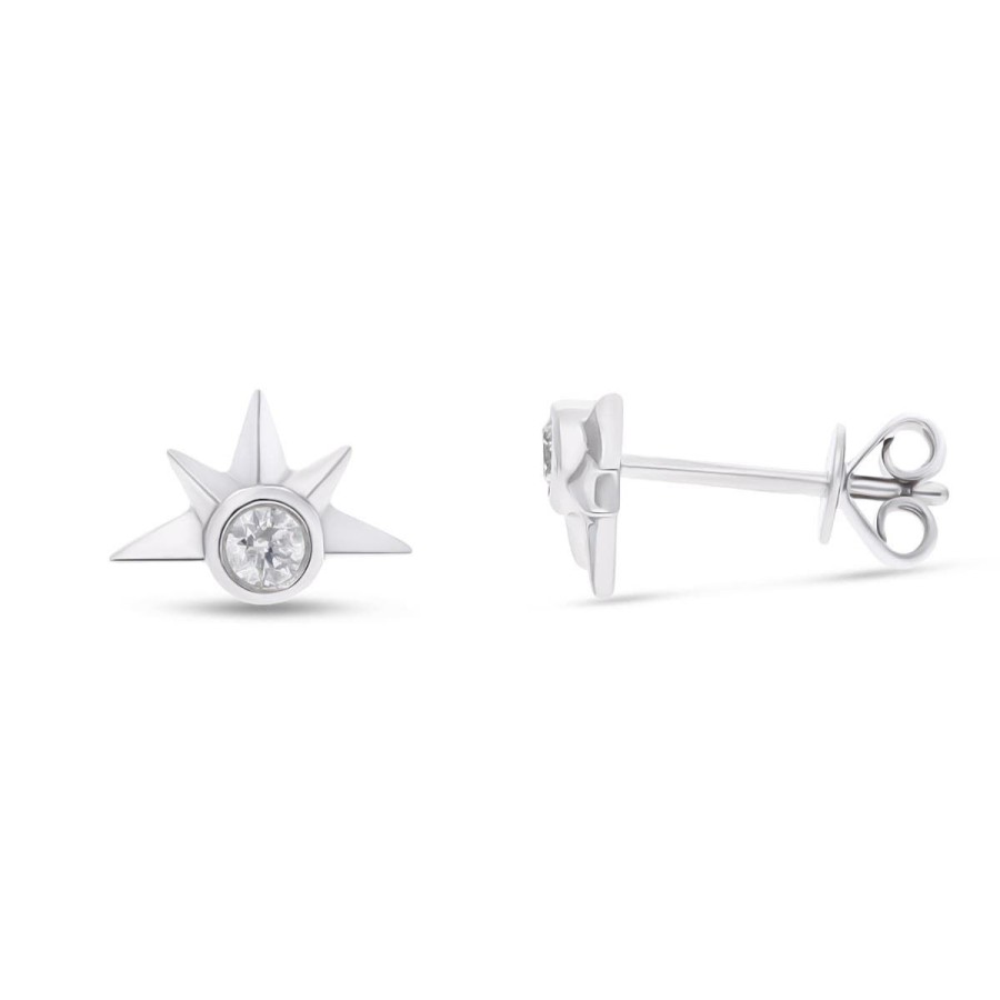 Gem Shopping Cirari Couture Diamond Stud Earrings In 14K | Diamond