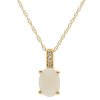 Gem Shopping Lali Jewels Australian Opal And Diamond Pendant In 14K | Opal