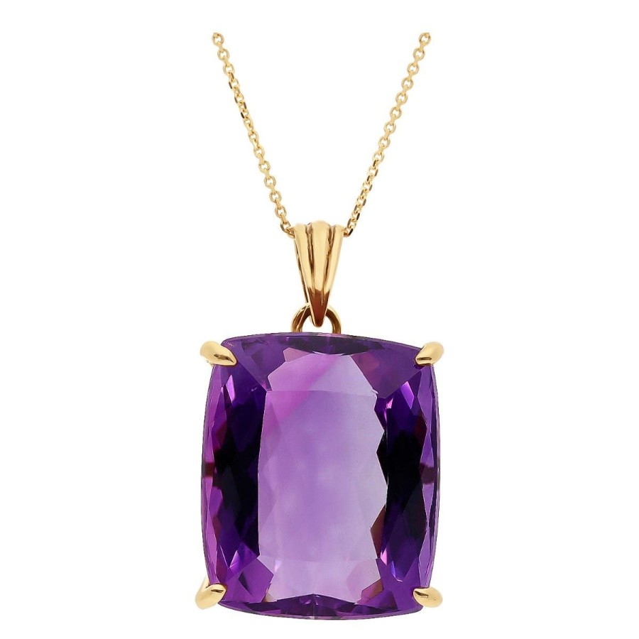 Gem Shopping Amethyst Pendant In 14K | Amethyst