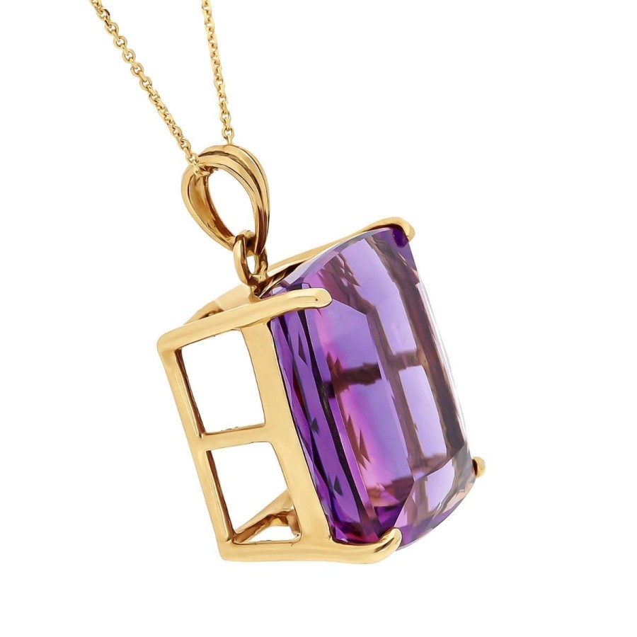 Gem Shopping Amethyst Pendant In 14K | Amethyst