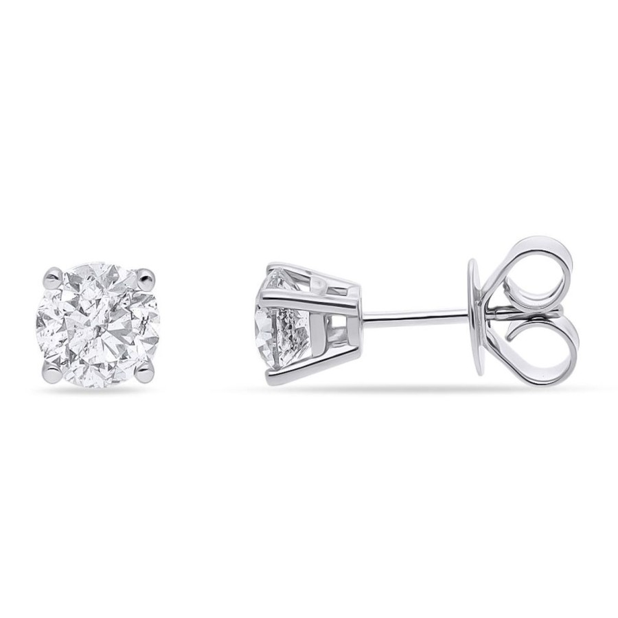 Gem Shopping Cirari Couture Diamond Stud Earrings In 14K | Diamond