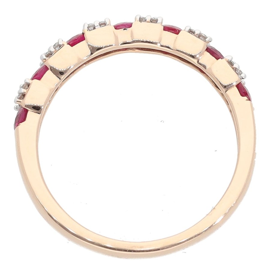 Gem Shopping Kallati Ruby And Diamond Ring In 14K | Ruby