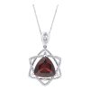 Gem Shopping Ant Hill Garnet And Diamond Pendant In 18K | Garnet