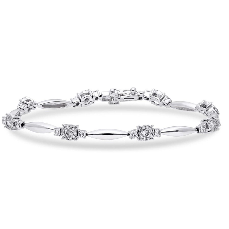 Gem Shopping Diamond Bracelet In 14K | Diamond