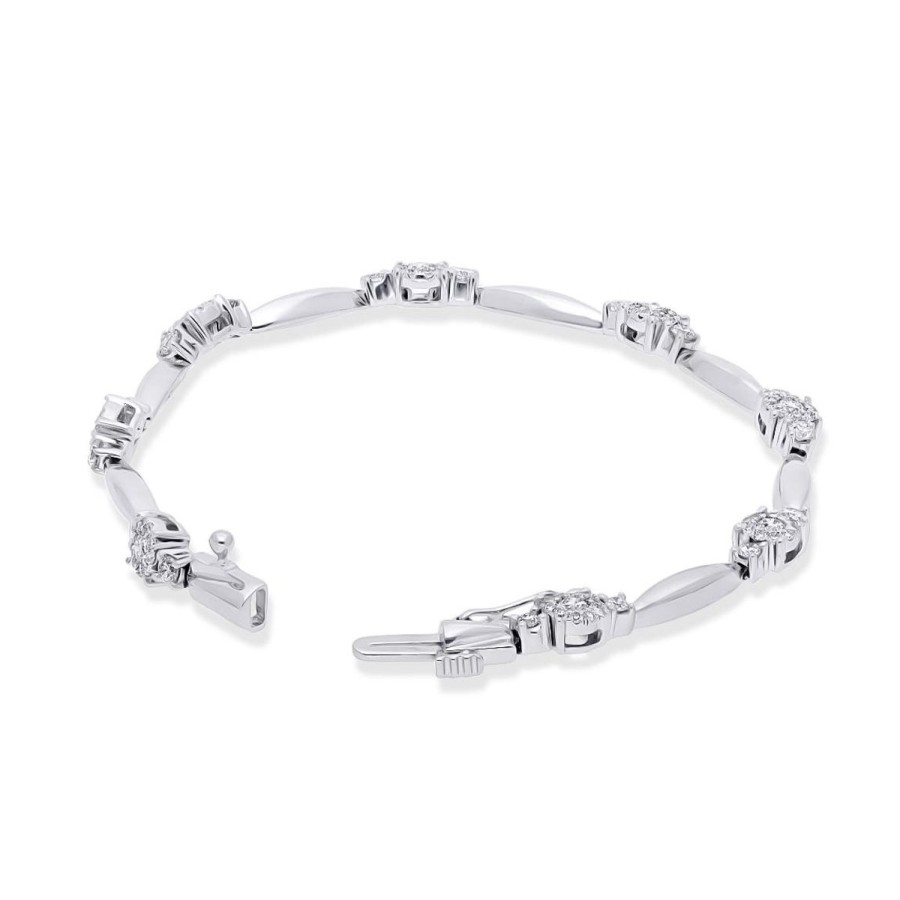 Gem Shopping Diamond Bracelet In 14K | Diamond