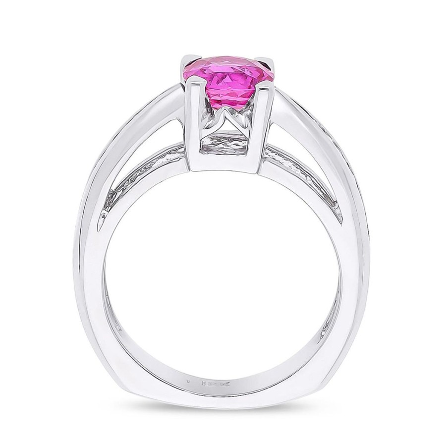 Gem Shopping Cut By Ben Sapphire And Diamond Ring In 18K | Sapphire