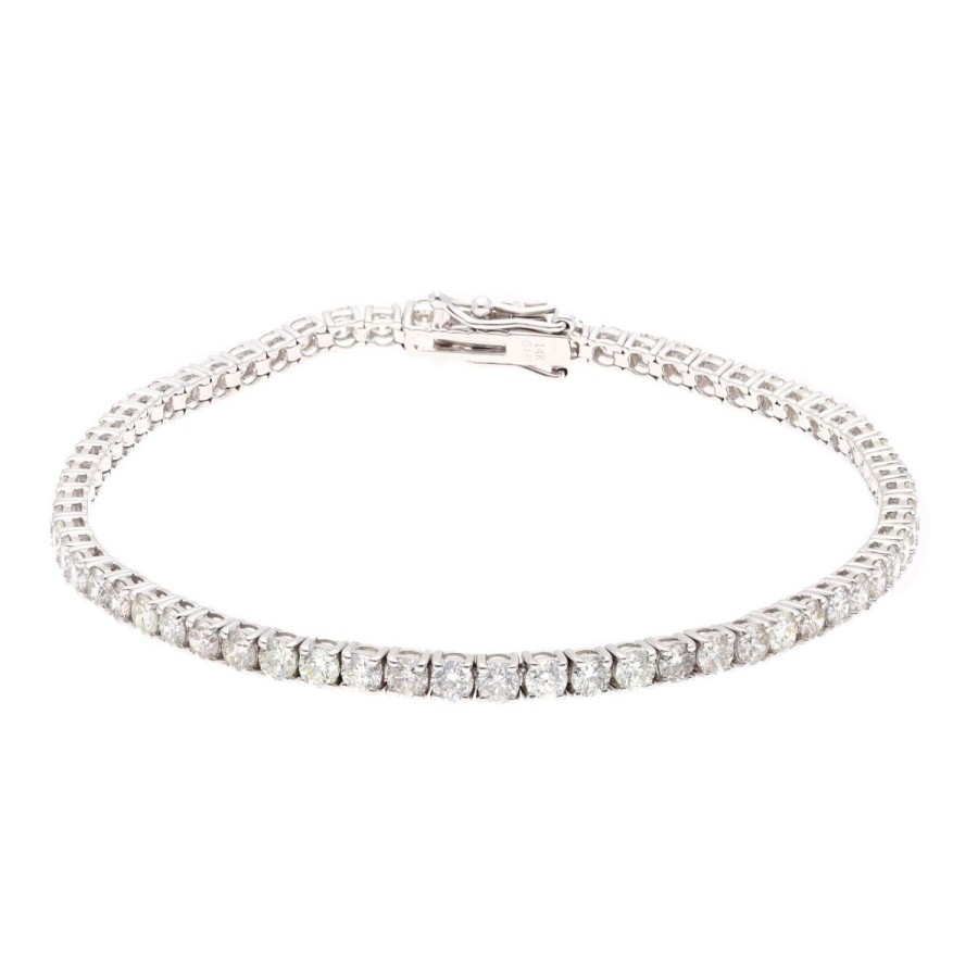 Gem Shopping Cirari Couture Diamond Tennis Bracelet In 14K White Gold | Diamond