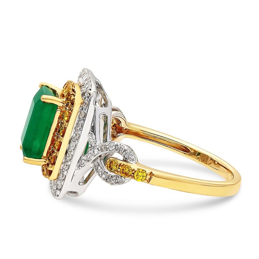 Gem Shopping Effy Emerald And Diamond Ring In 14K | Emerald