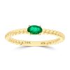 Gem Shopping Emerald Band Ring In 14K | Emerald