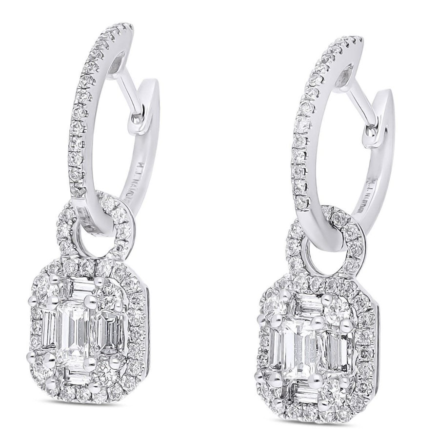 Gem Shopping Diamond Dangle Earrings In 14K | Diamond