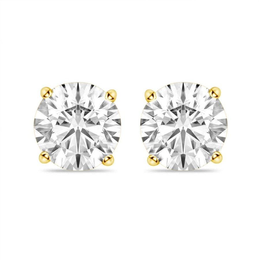 Gem Shopping 1 1/2 Ctw Diamond Stud Earrings In 14K | Diamond