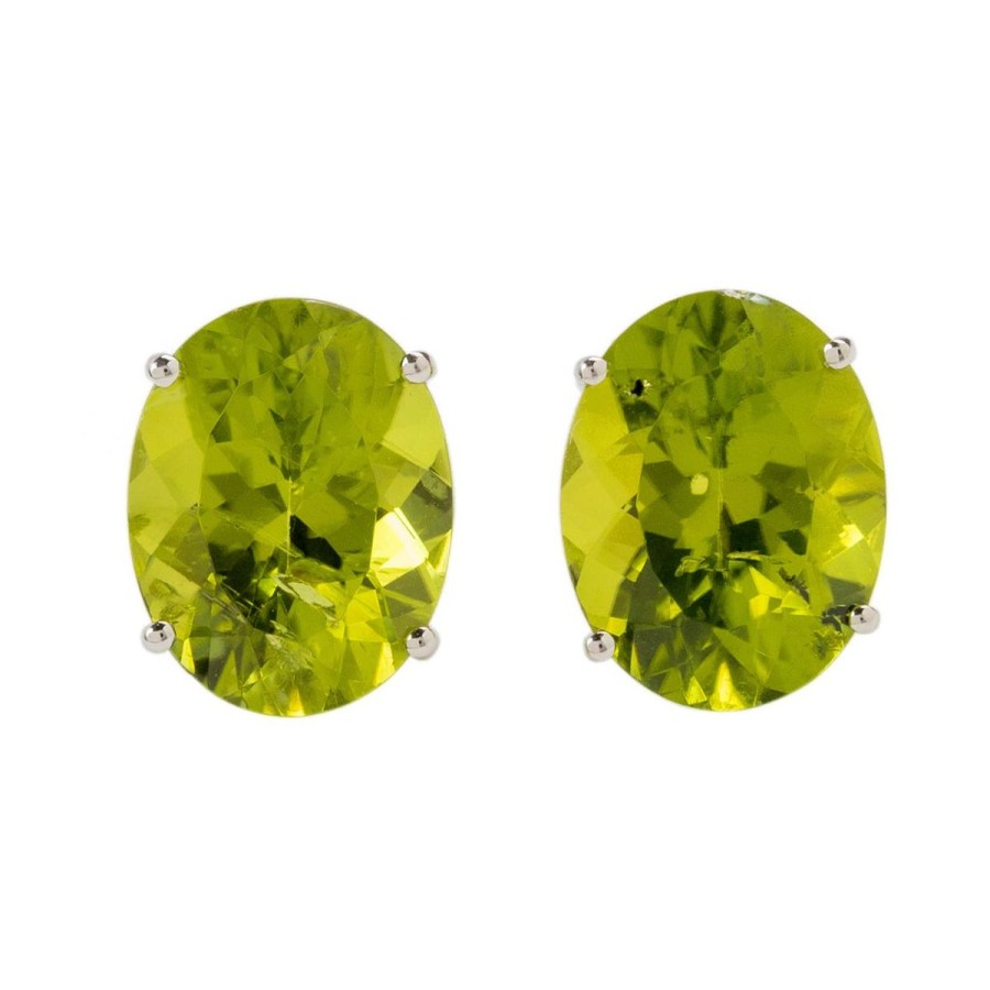 Gem Shopping Cut By Ben Peridot Earrings In 14K | Peridot
