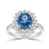 Gem Shopping Cut By Ben Sapphire And Diamond Ring In 18K | Sapphire