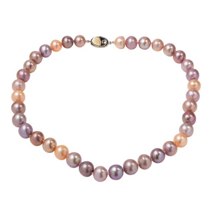 Gem Shopping Fresh Water Pearl Necklace In Sterling Silver | Pearl