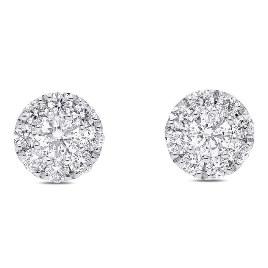 Gem Shopping Diamond Stud Earrings In 14K | Diamond