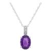 Gem Shopping Lali Jewels Amethyst And Diamond Pendant In 14K | Amethyst