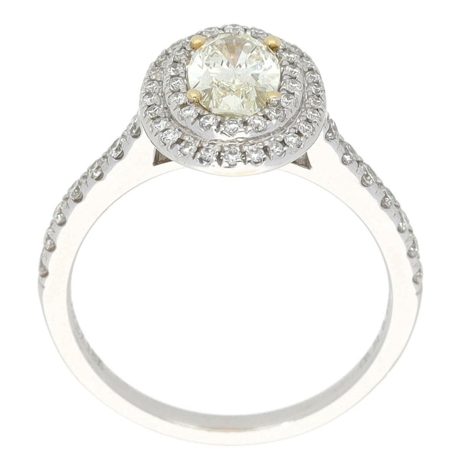 Gem Shopping Diamond Ring In 18K White Gold | Diamond